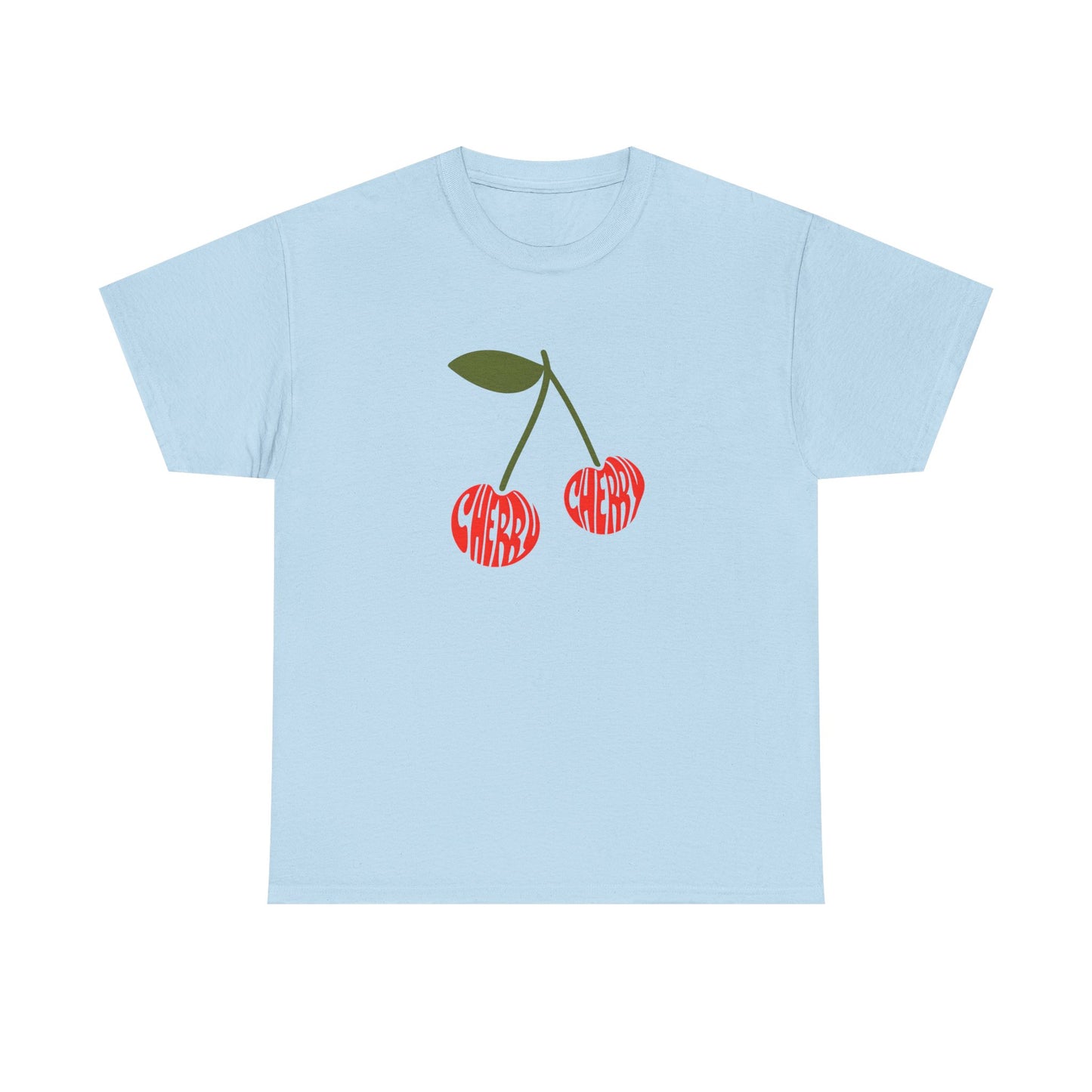 Cherry Print Unisex Tee, Cute Graphic
