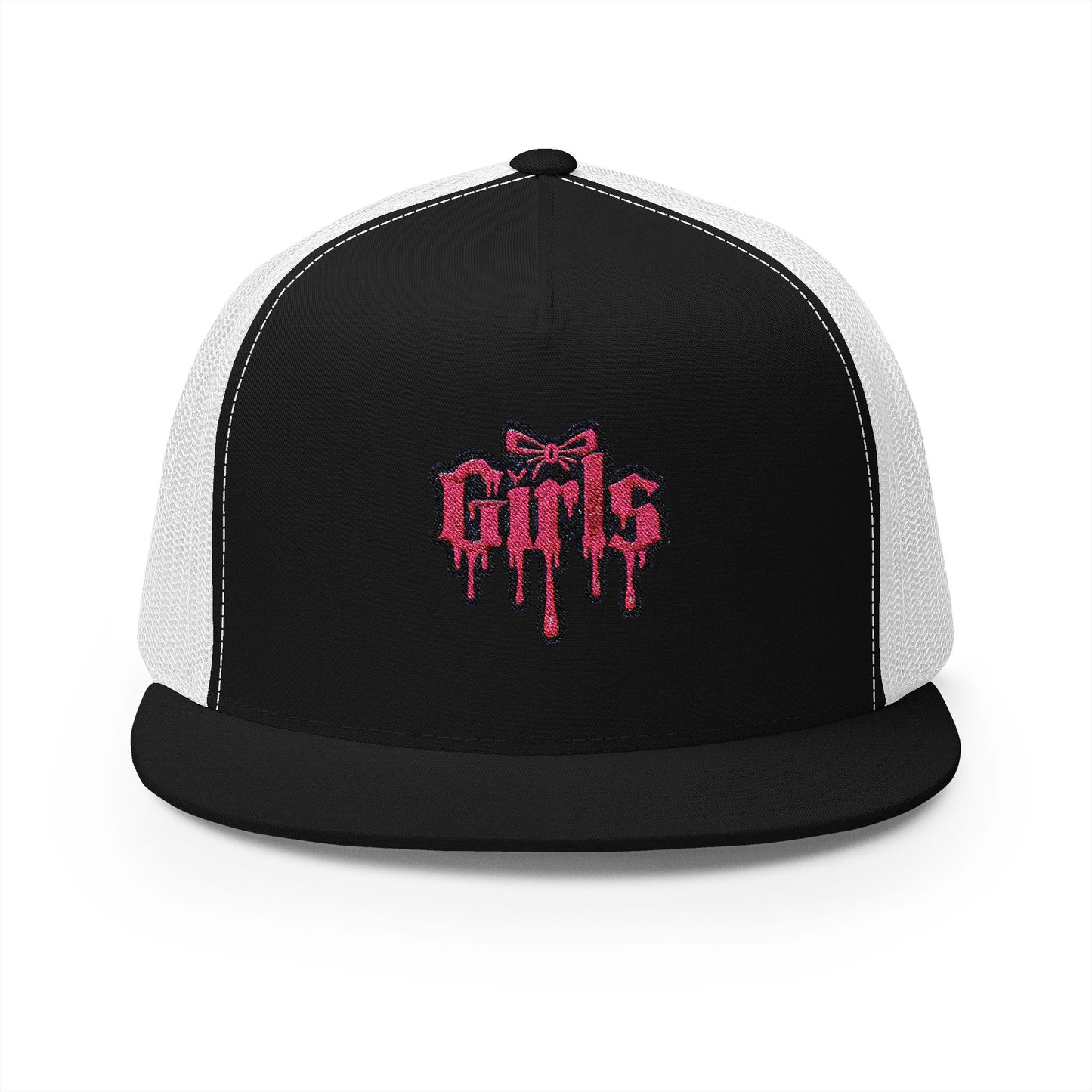 Embroidered 5 Panel Trucker Cap Cool