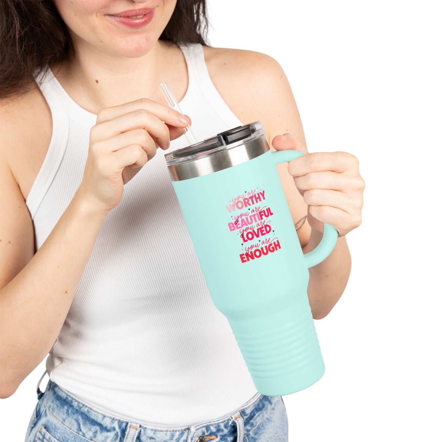 Empowering Insulated Travel Mug