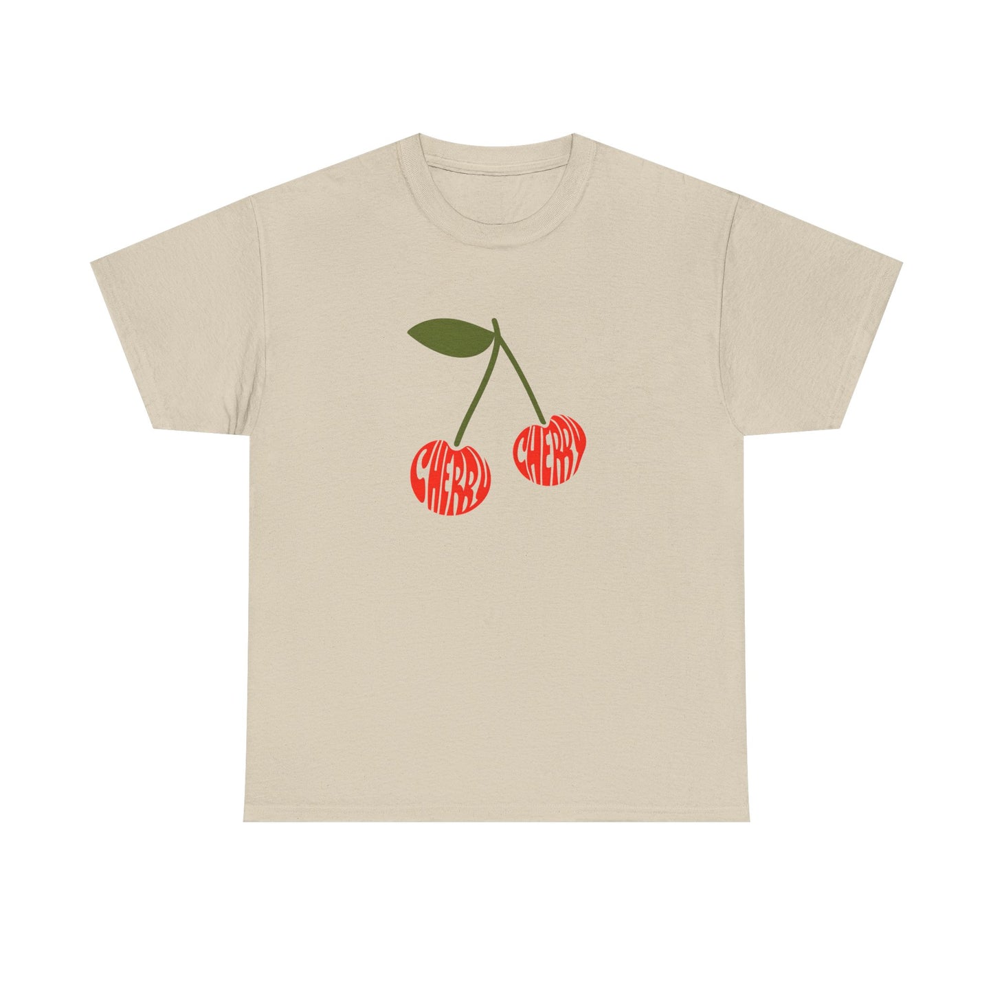 Cherry Print Unisex Tee, Cute Graphic