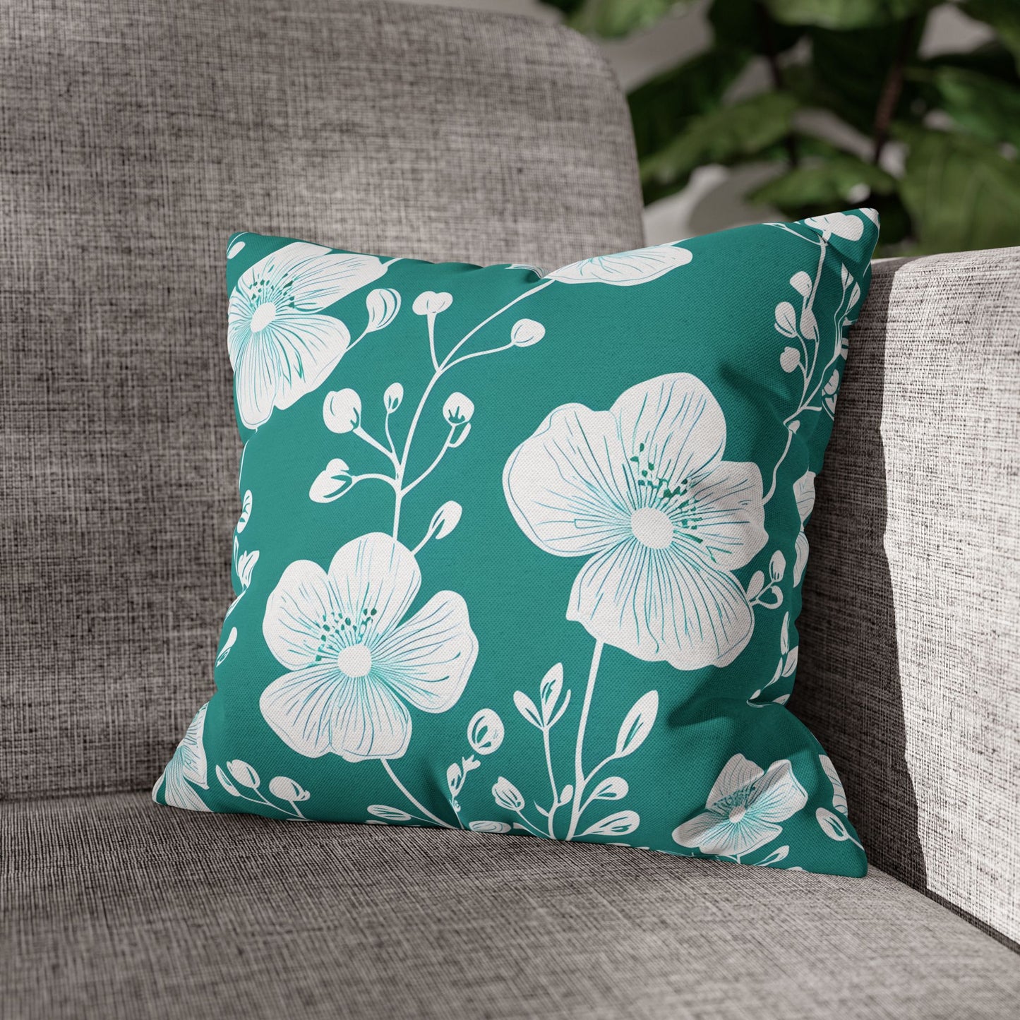 Floral Decorative Pillowcase