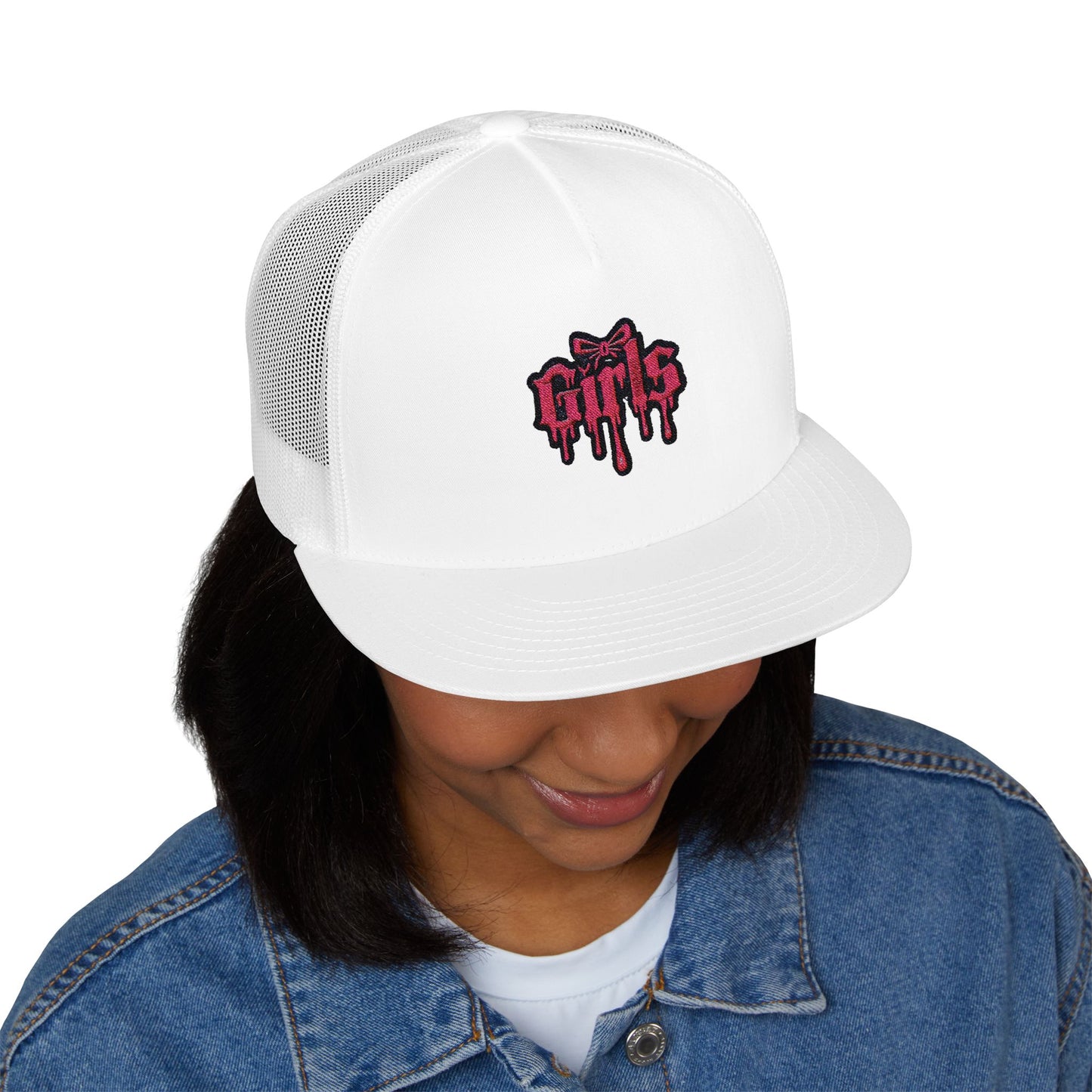 Embroidered 5 Panel Trucker Cap Cool