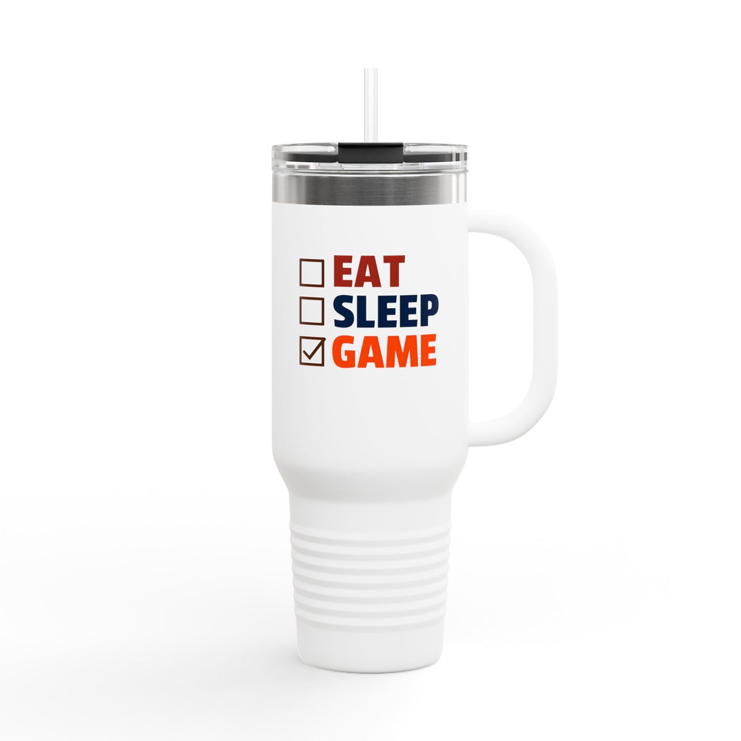 Insulated Travel Mug, 40oz - Eat Sleep Game