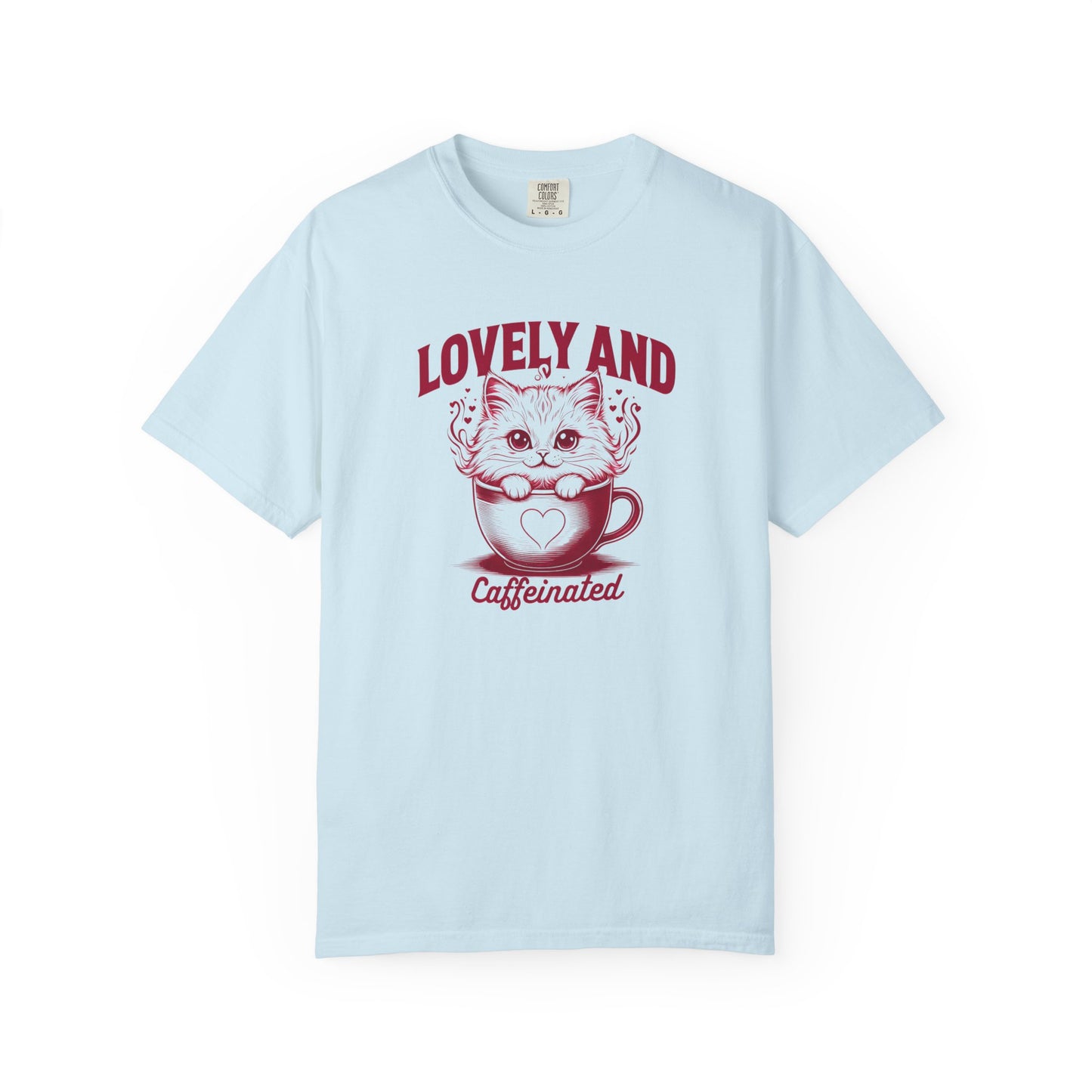 Cute Cat Caffeinated T-Shirt, Funny Cat Shirt