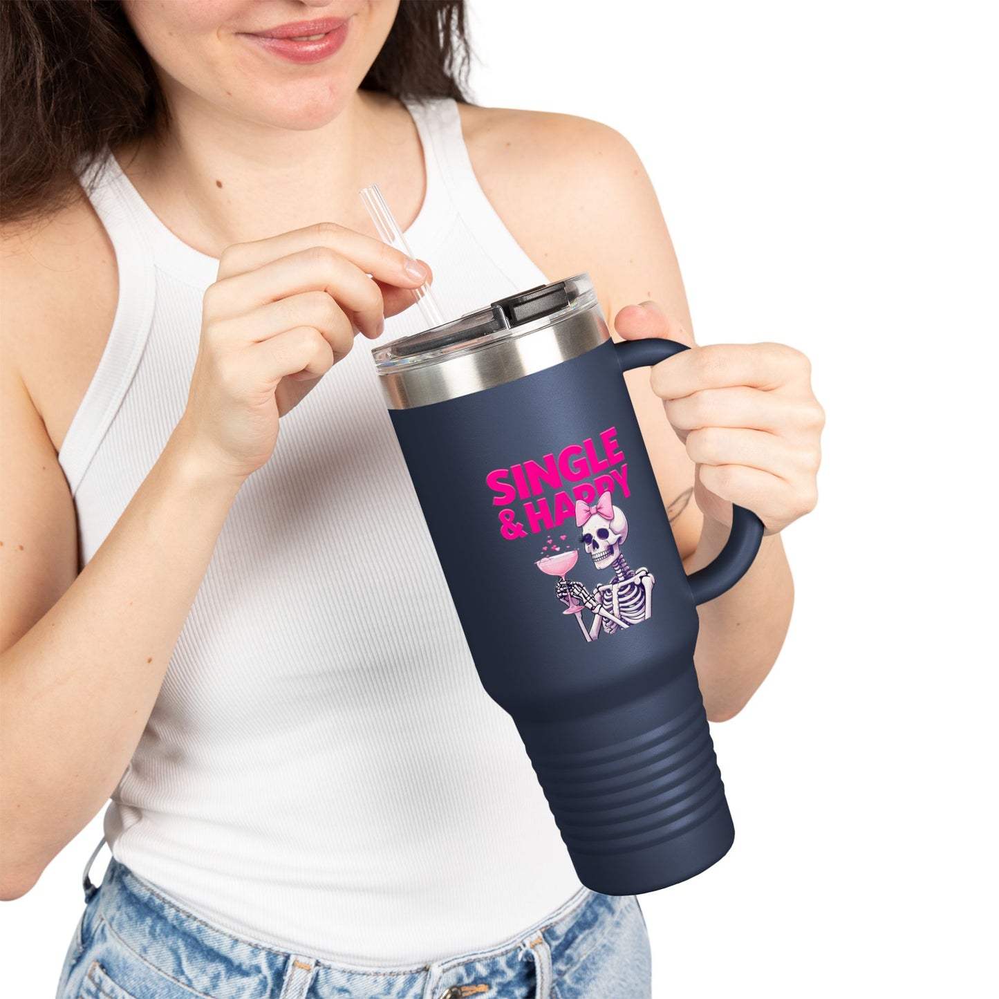 Single & Happy Insulated Travel Mug