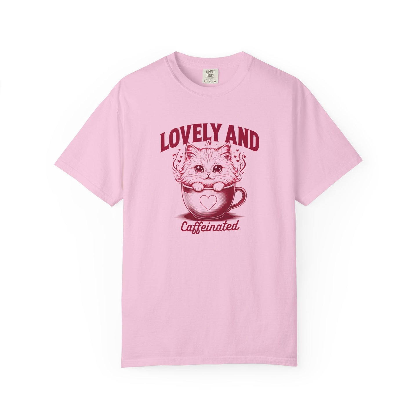 Cute Cat Caffeinated T-Shirt, Funny Cat Shirt
