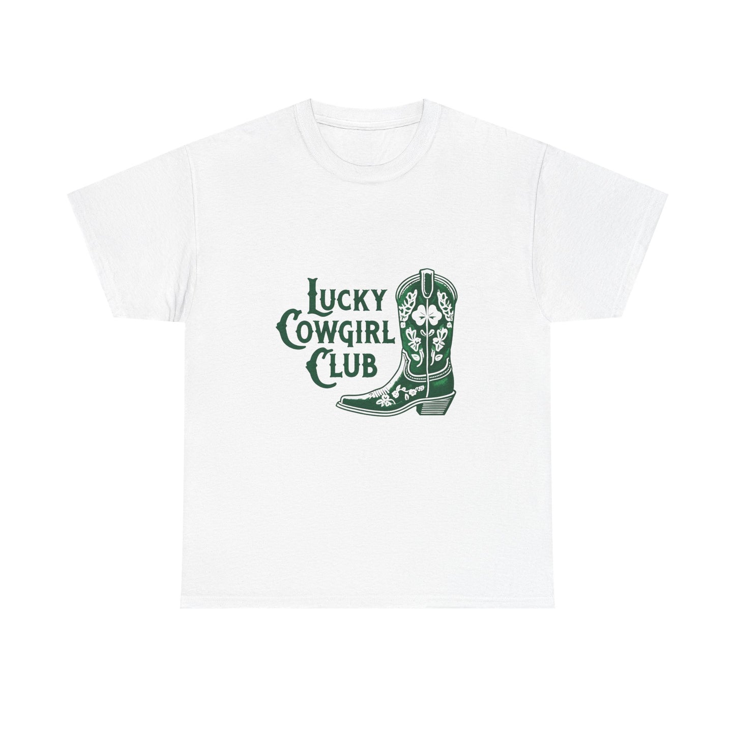 Lucky Cowgirl Club Tee, Western Themed T-Shirt