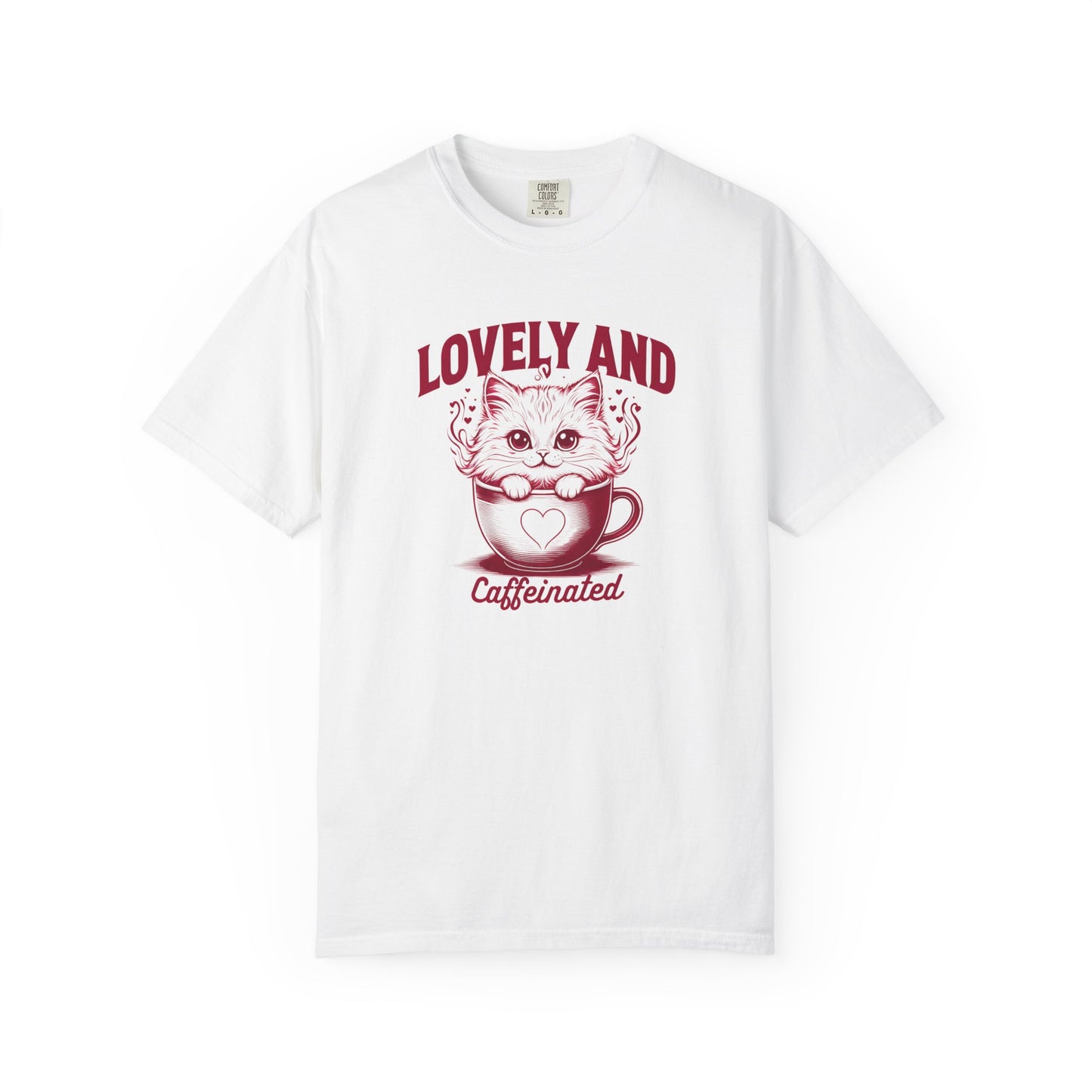 Cute Cat Caffeinated T-Shirt, Funny Cat Shirt