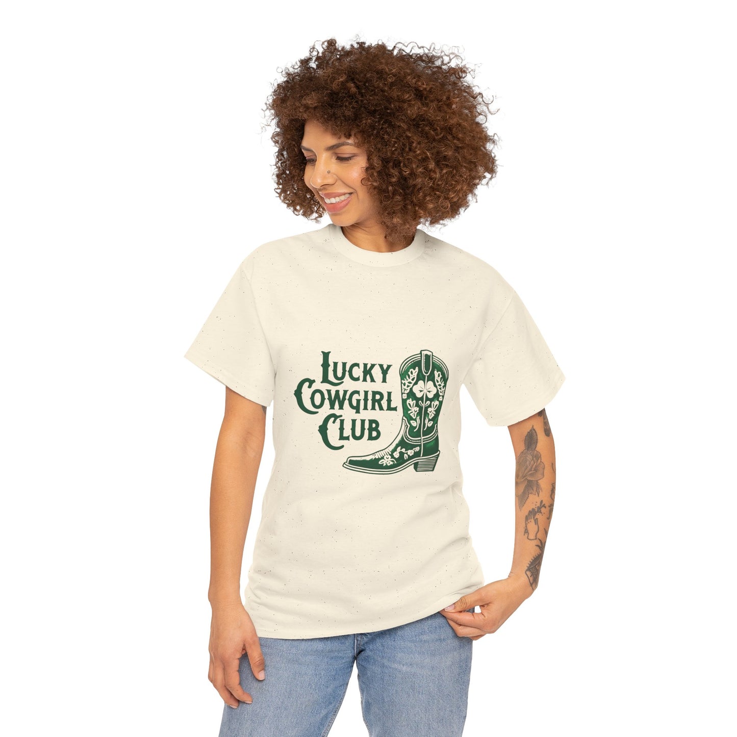 Lucky Cowgirl Club Tee, Western Themed T-Shirt