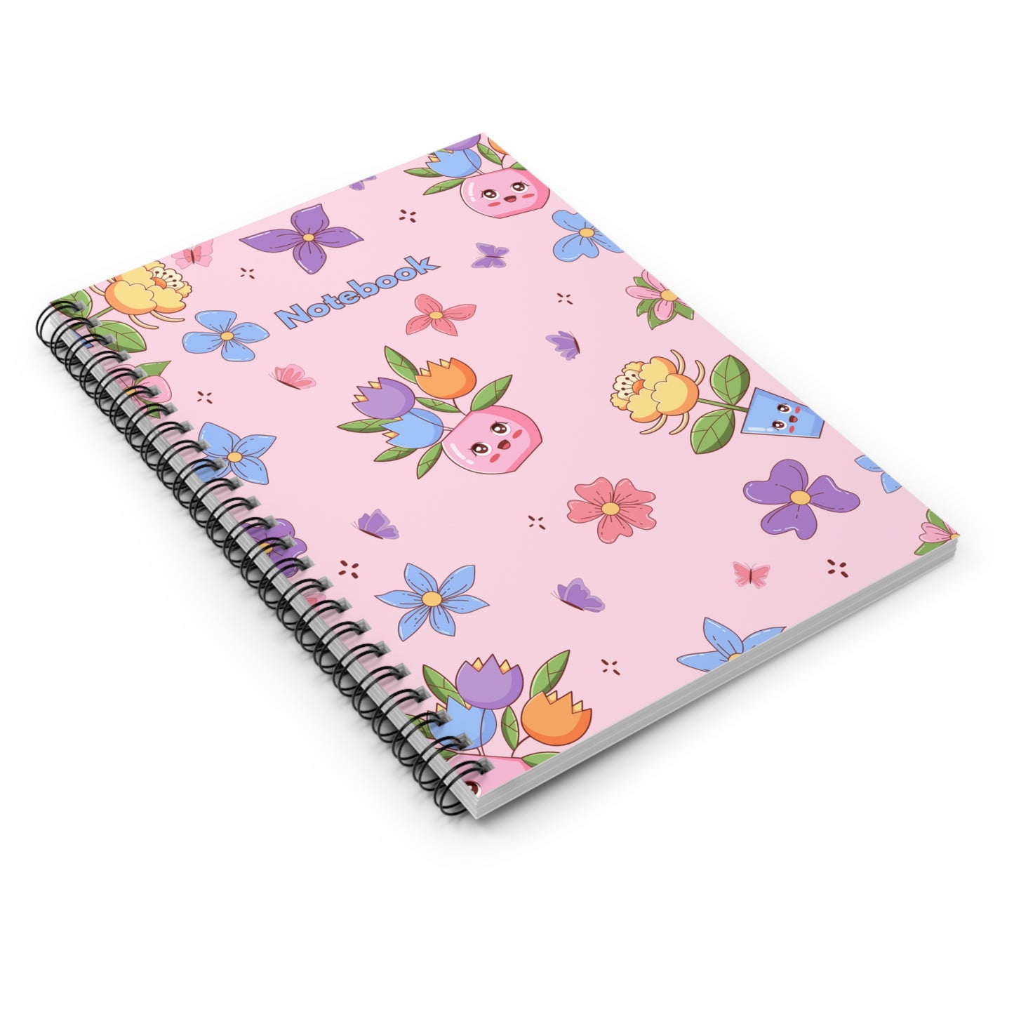 Colorful Floral Spiral Notebook