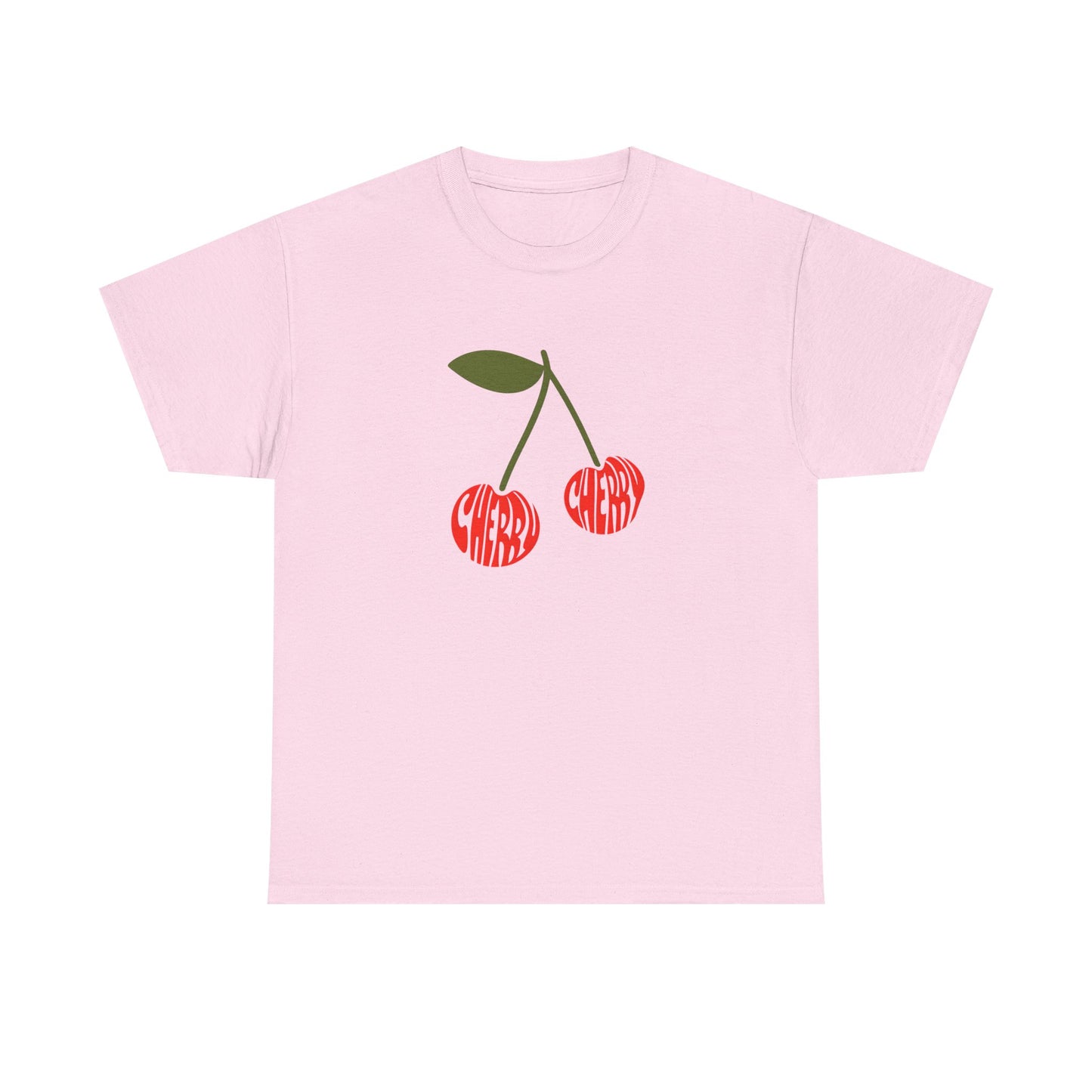 Cherry Print Unisex Tee, Cute Graphic
