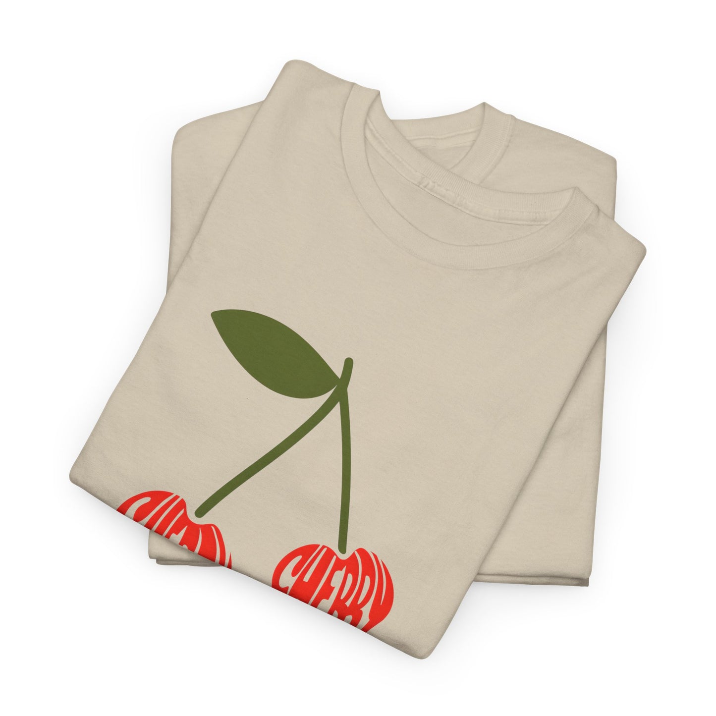 Cherry Print Unisex Tee, Cute Graphic