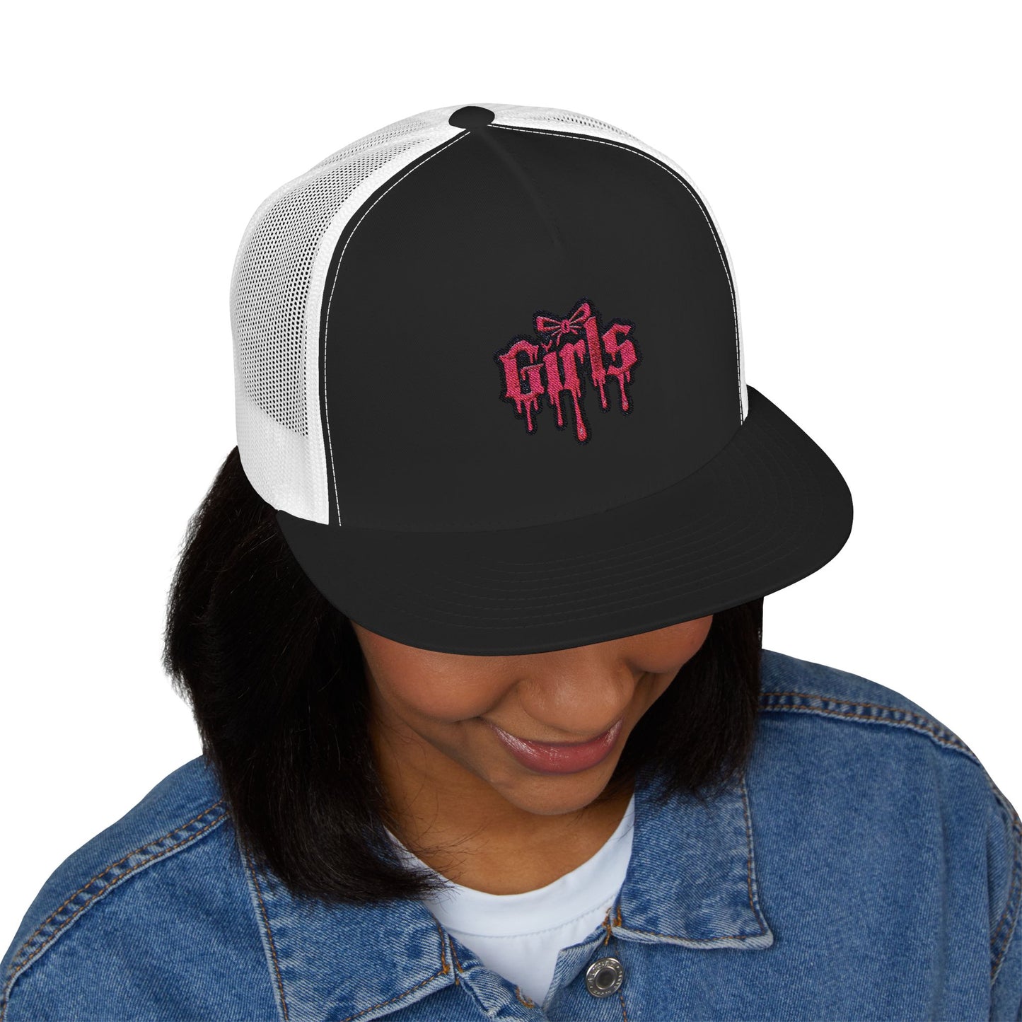 Embroidered 5 Panel Trucker Cap Cool