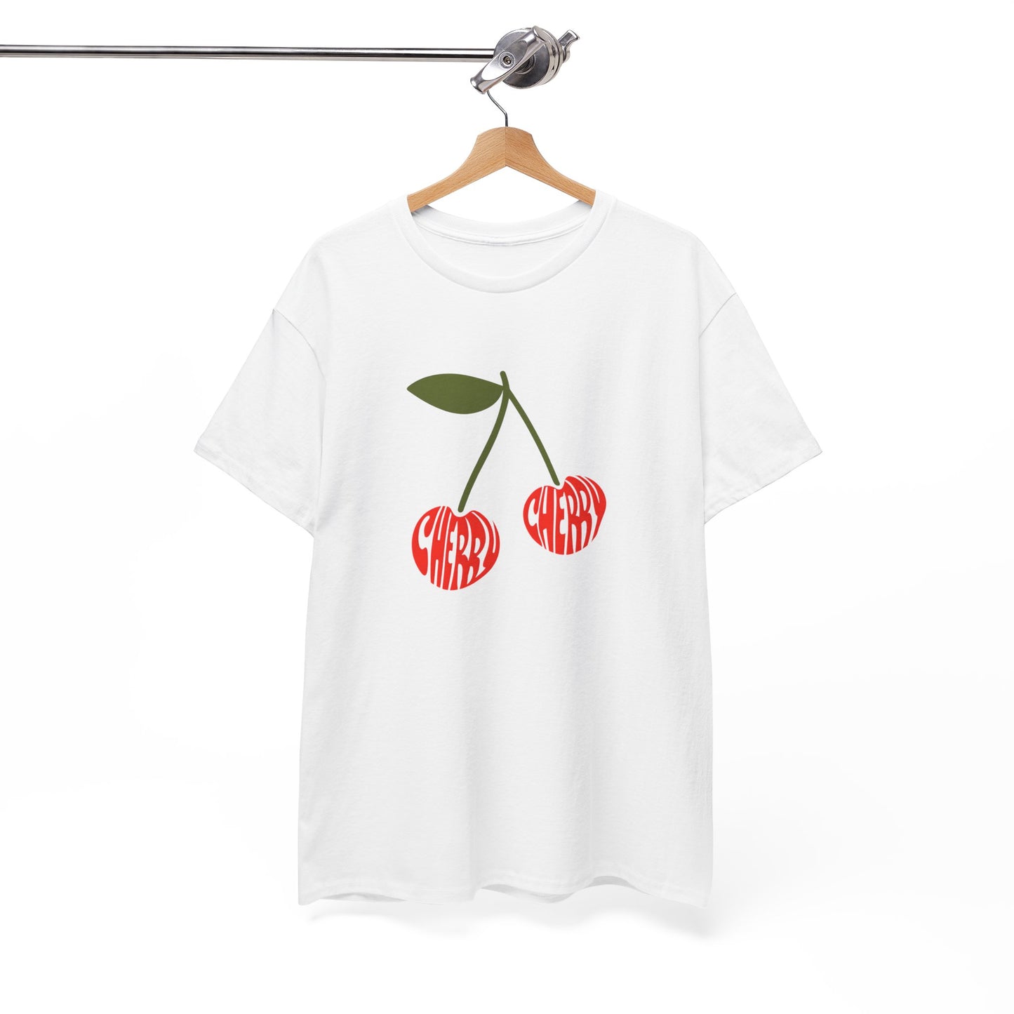 Cherry Print Unisex Tee, Cute Graphic
