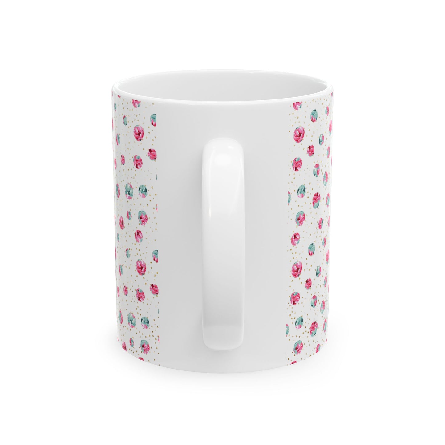 Floral Pattern Ceramic Mug