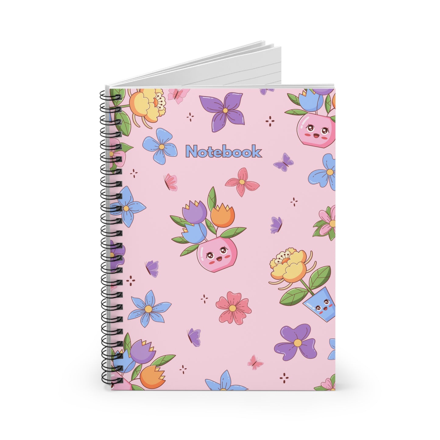 Colorful Floral Spiral Notebook