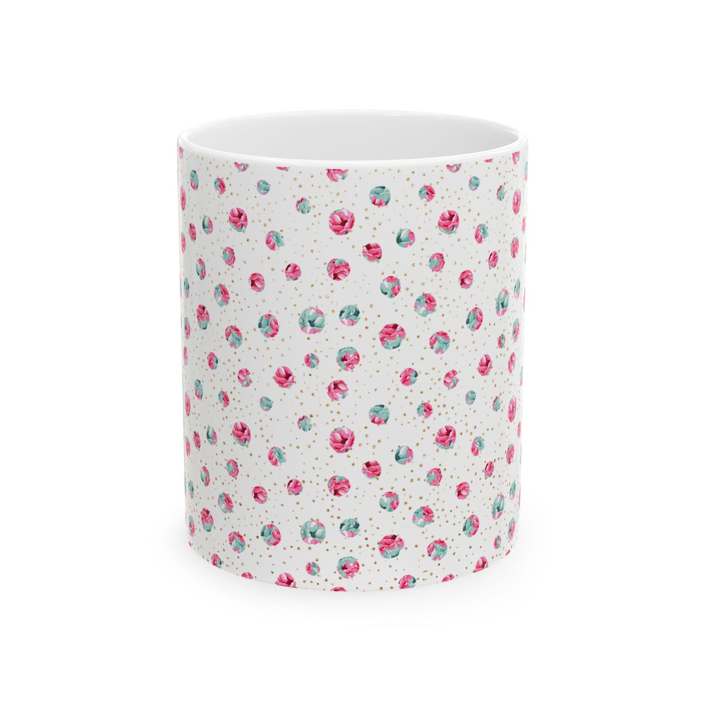 Floral Pattern Ceramic Mug