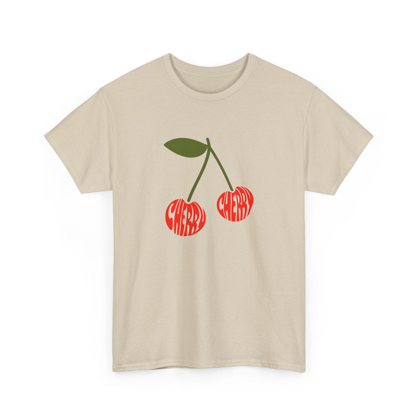 Cherry Print Unisex Tee, Cute Graphic