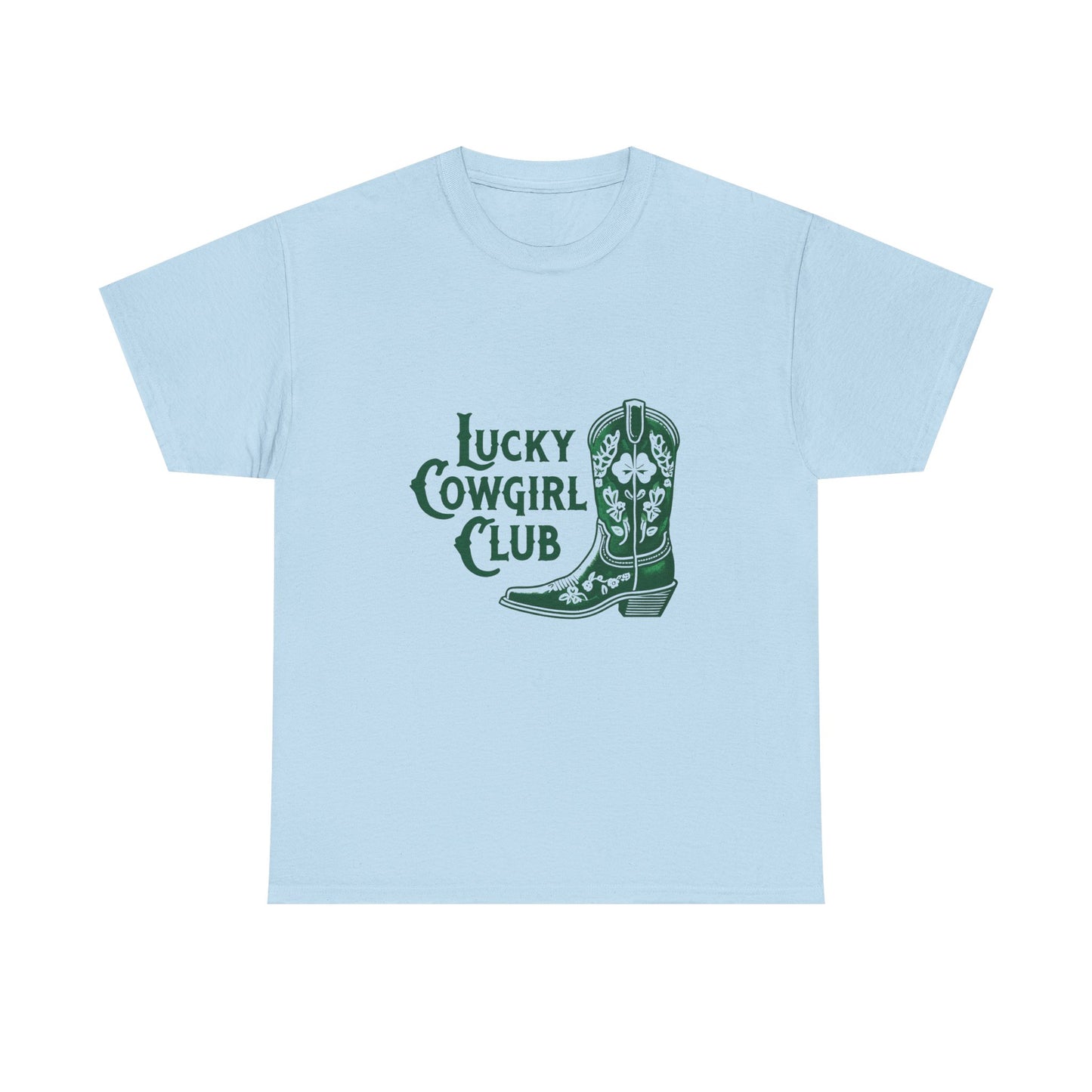 Lucky Cowgirl Club Tee, Western Themed T-Shirt