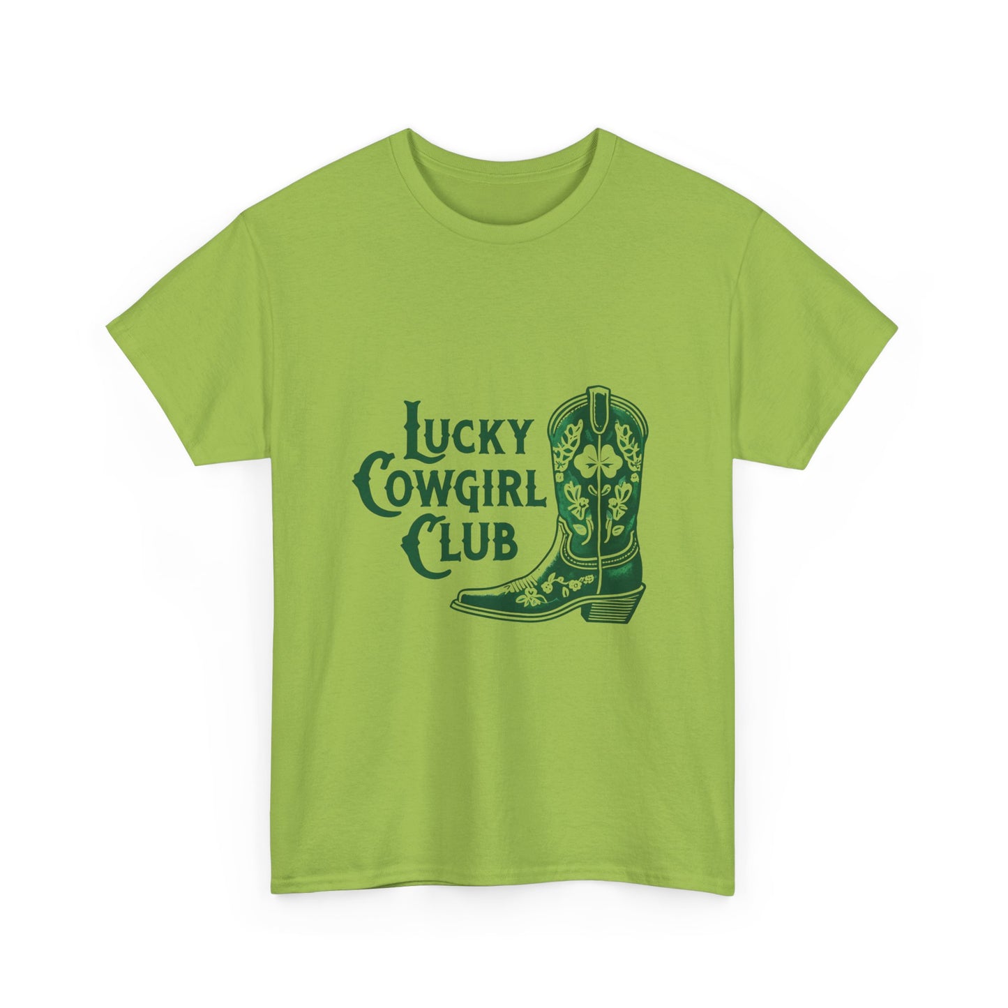 Lucky Cowgirl Club Tee, Western Themed T-Shirt