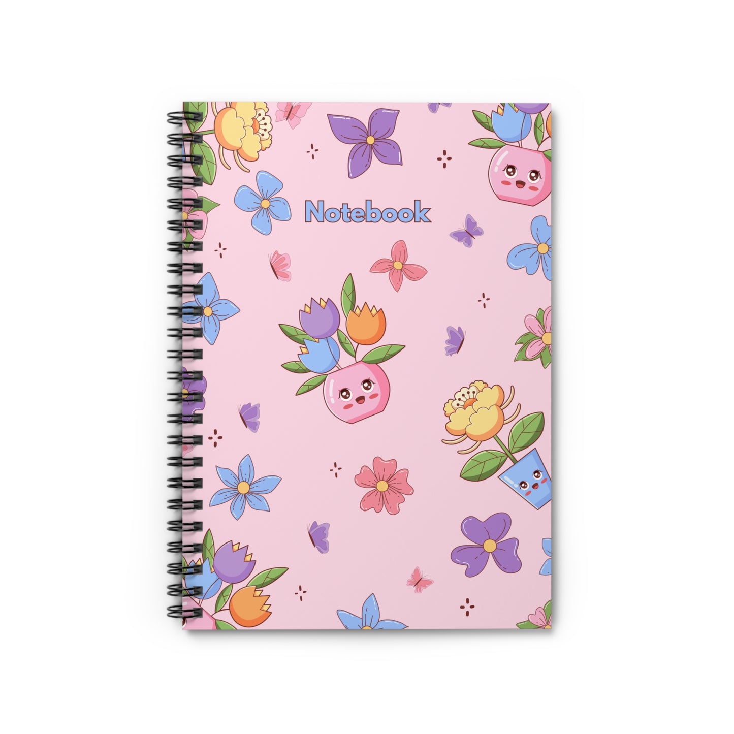 Colorful Floral Spiral Notebook