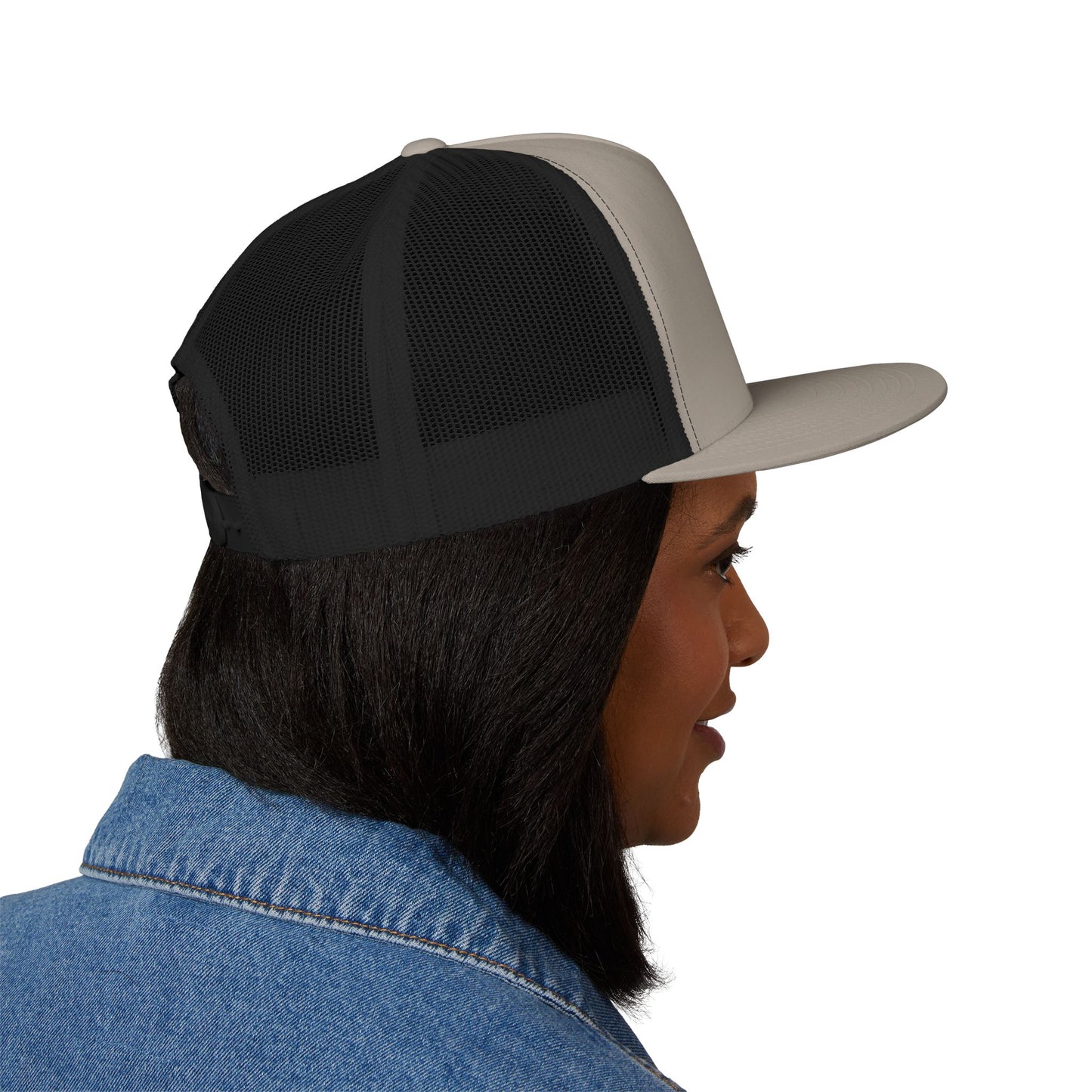 Embroidered 5 Panel Trucker Cap Cool