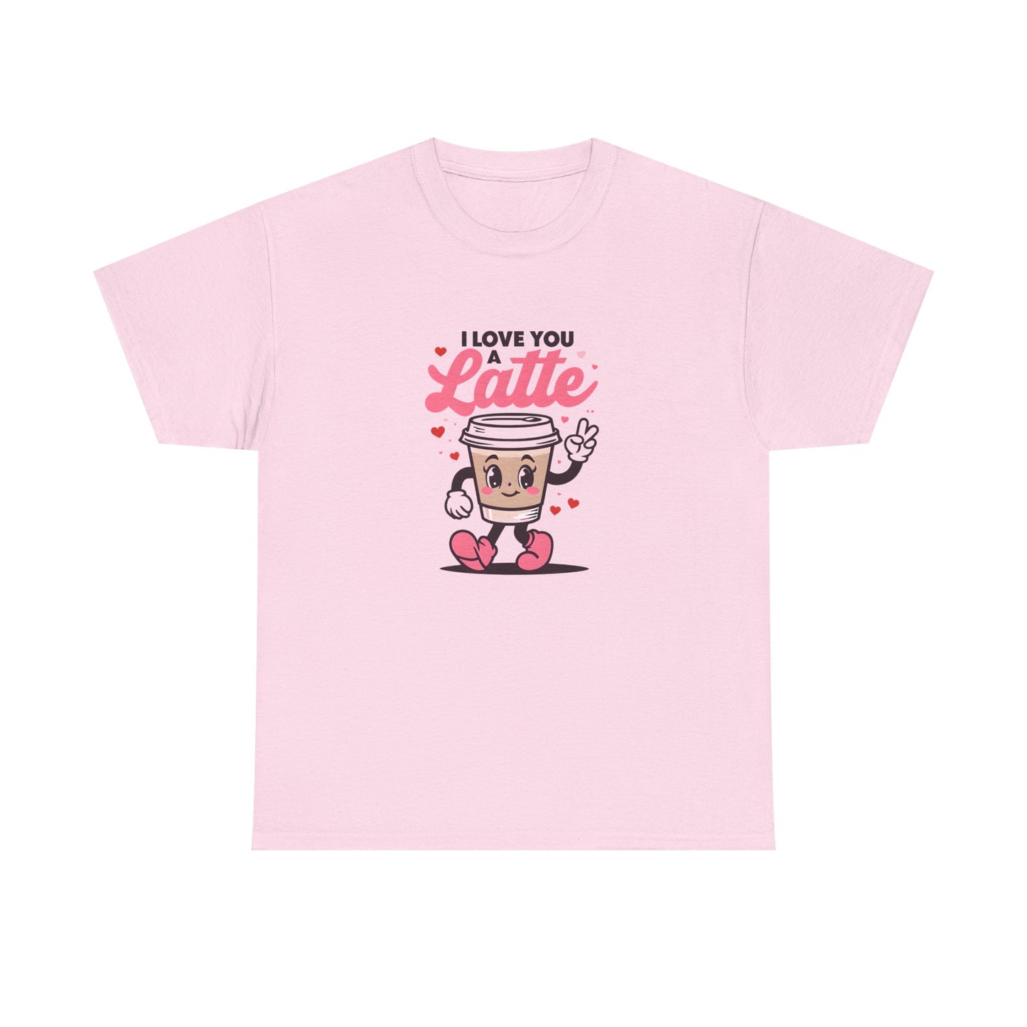 Cute Coffee Lover Tee, I Love You a Latte Shirt