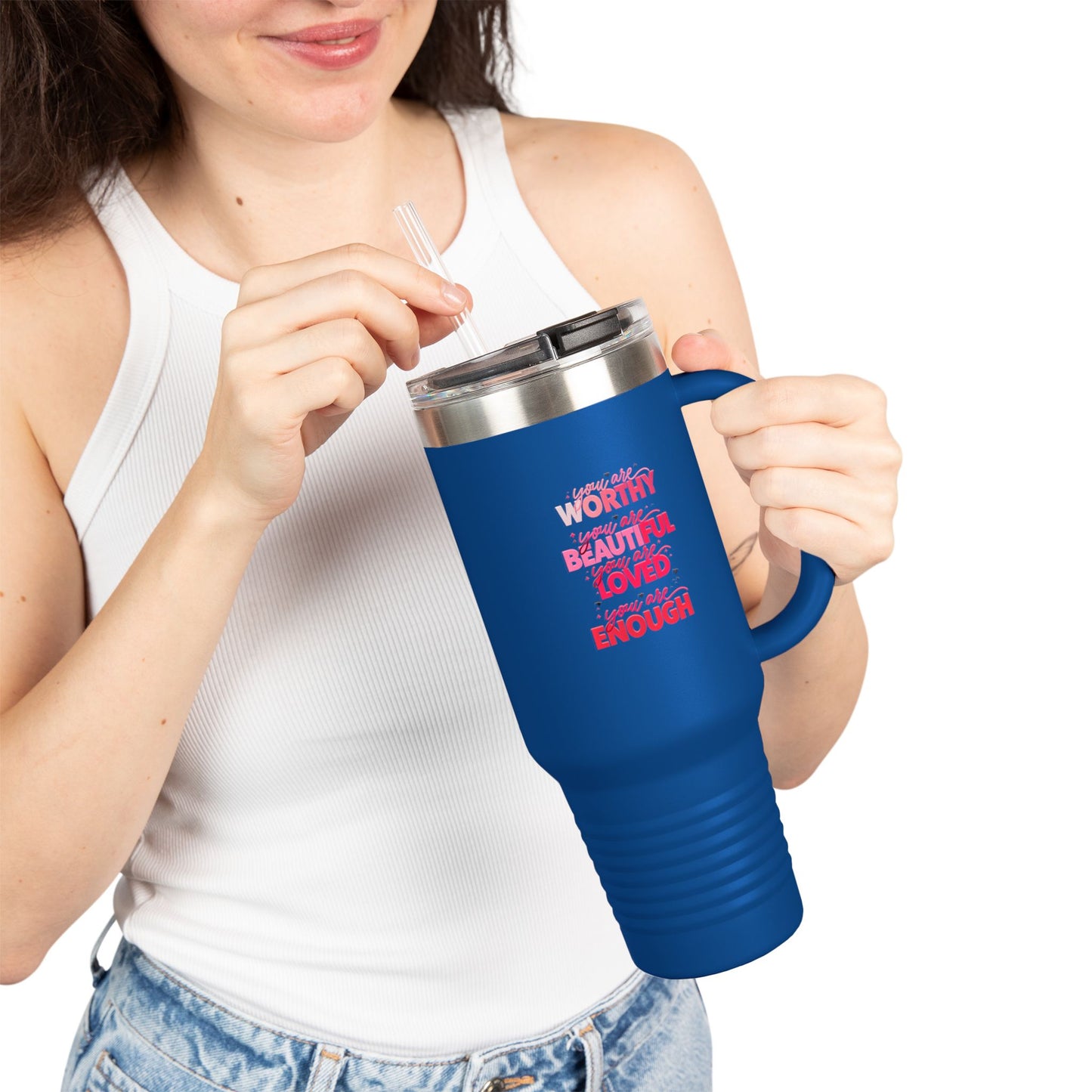 Empowering Insulated Travel Mug