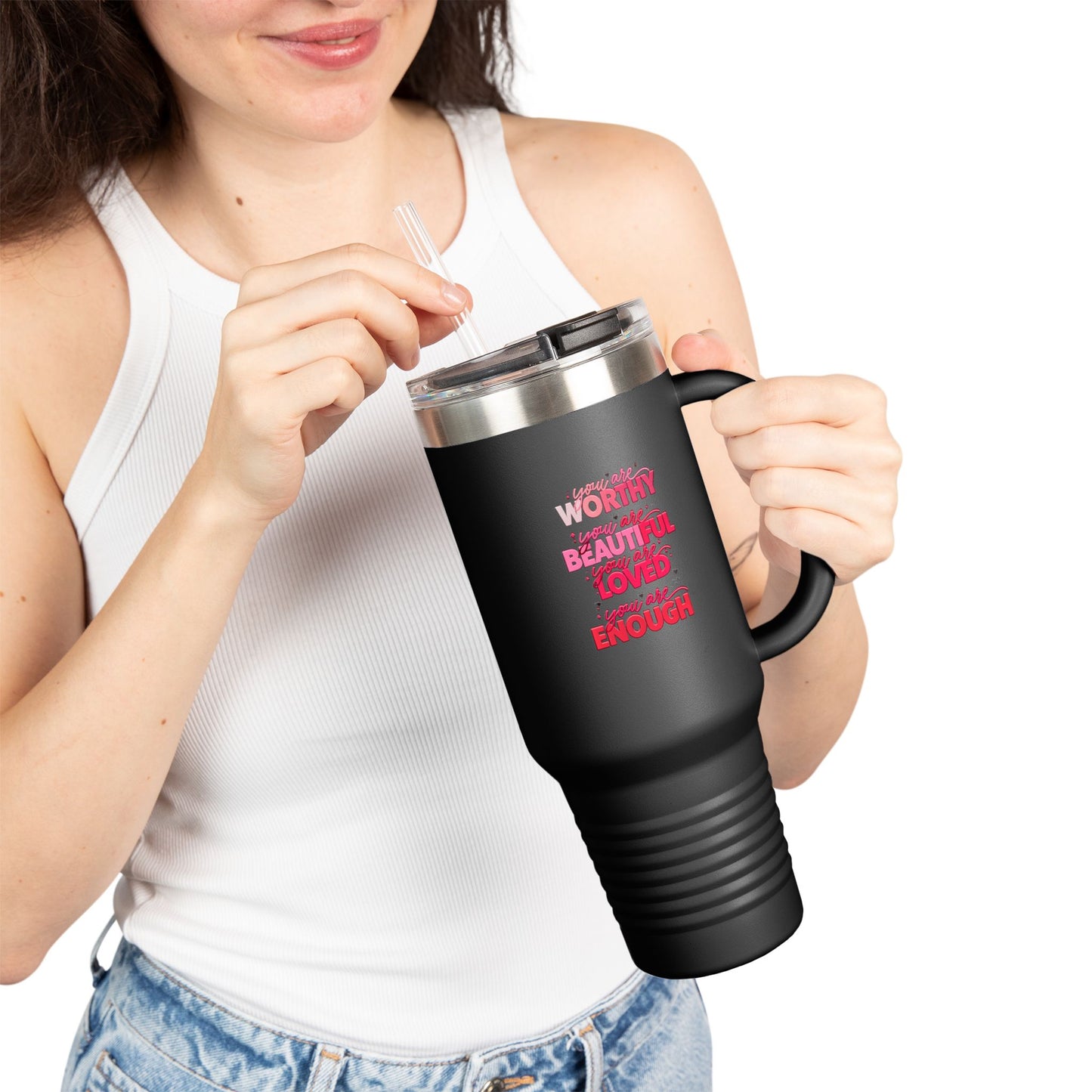 Empowering Insulated Travel Mug