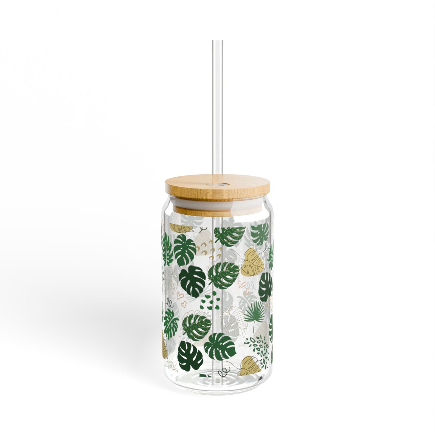 Floral Sipper Glass