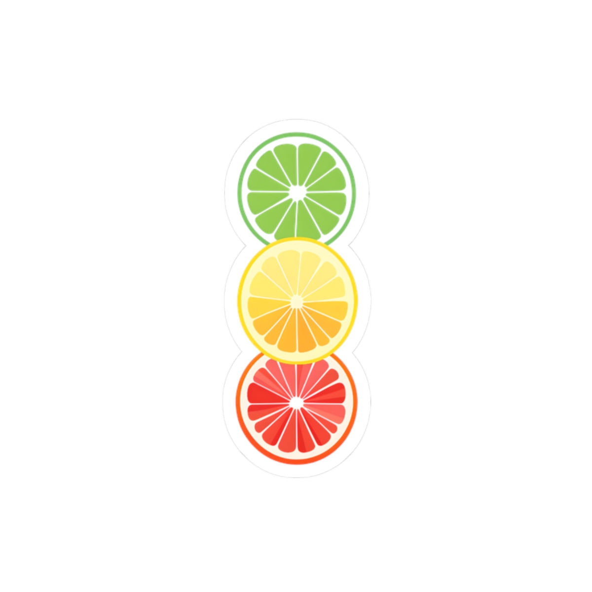 Colorful Citrus Kiss-Cut Stickers