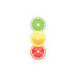 Colorful Citrus Kiss-Cut Stickers
