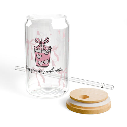 Cute Sipper Glass with Straw