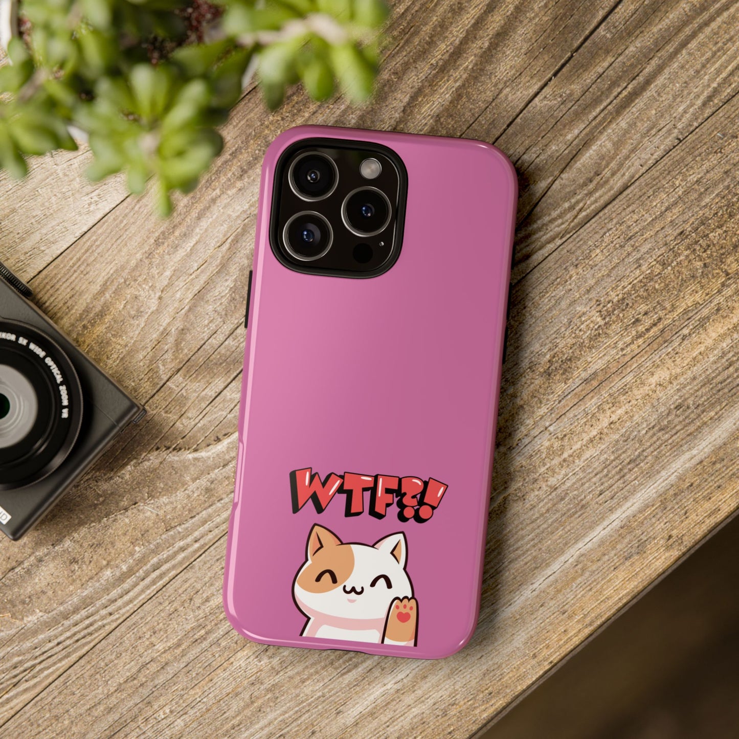 Cute WTF Cat Phone Case