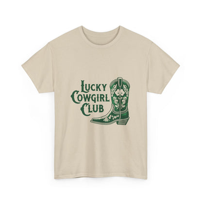 Lucky Cowgirl Club Tee, Western Themed T-Shirt