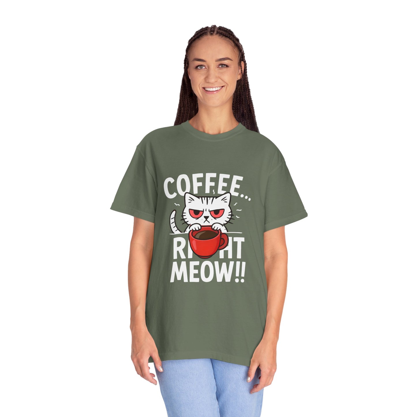 Cute Cat Coffee Lover Unisex T-Shirt
