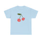 Cherry Print Unisex Tee, Cute Graphic