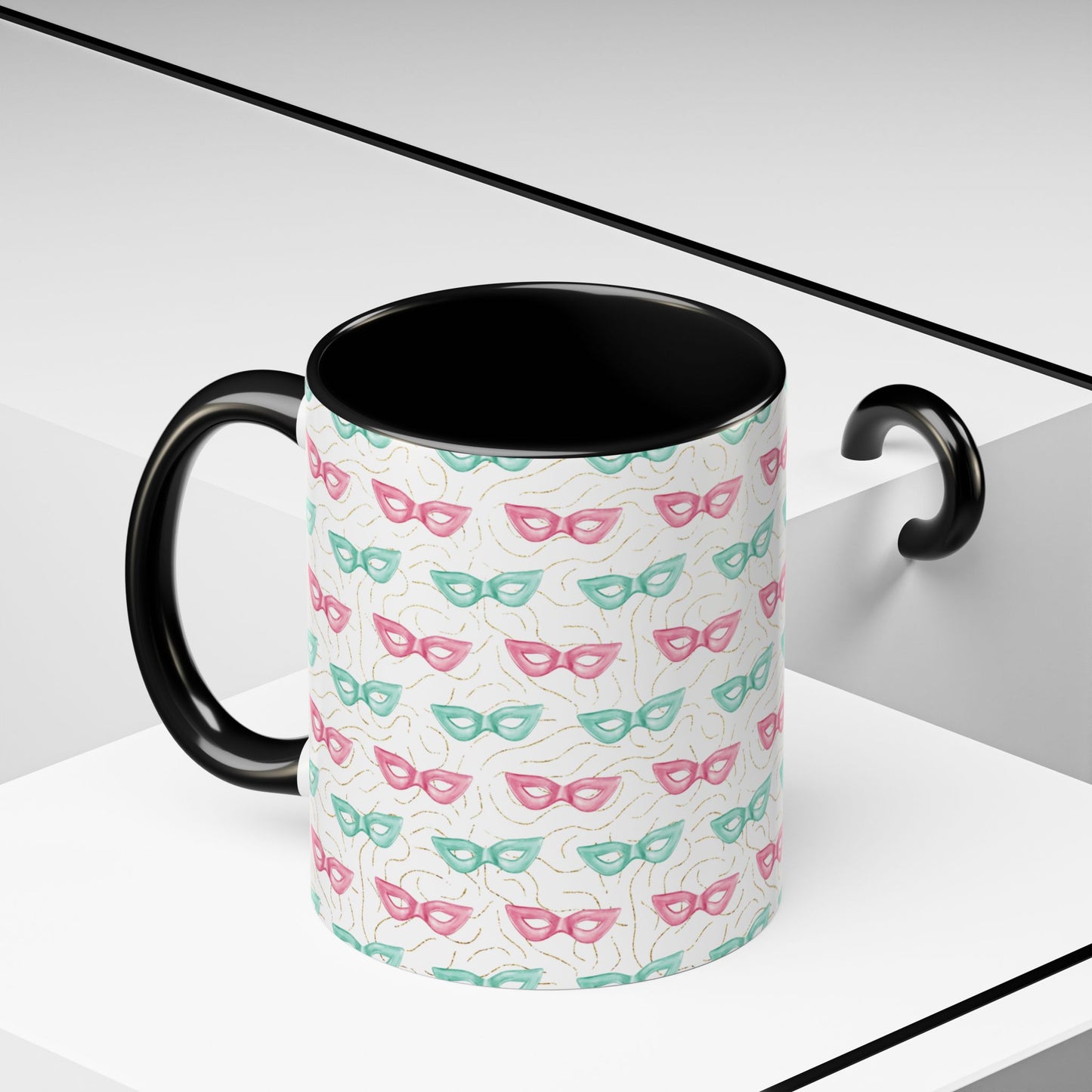 Colorful Glasses Accent Coffee Mug