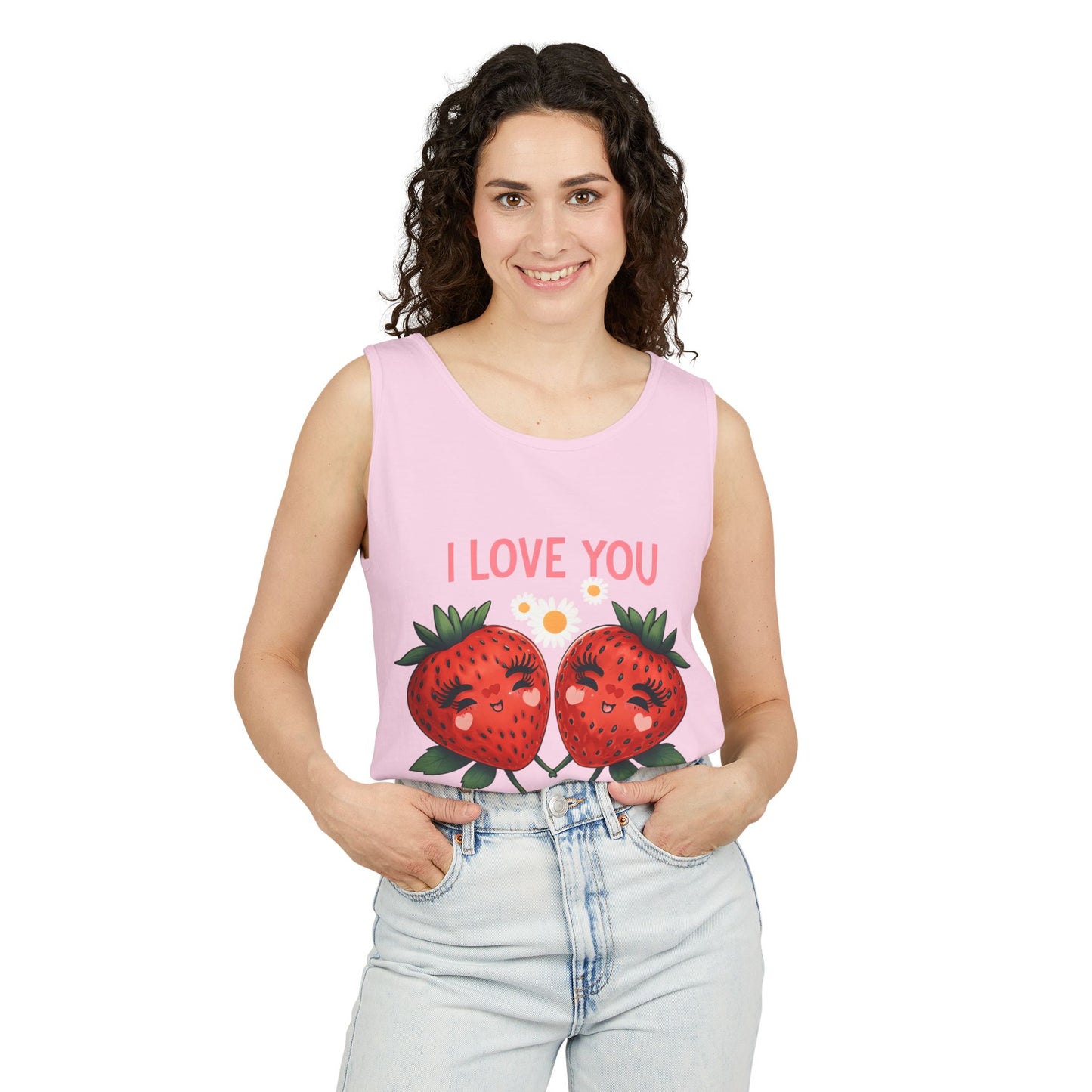 Strawberry Love Tank Top - I Love You Berry Much