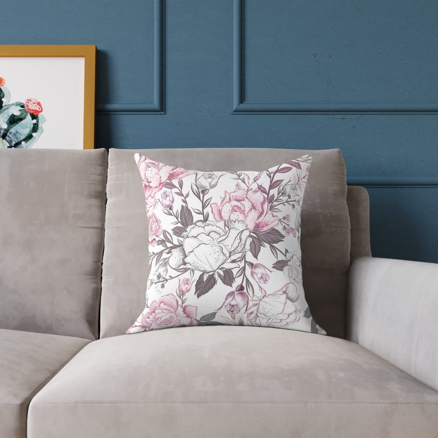 Floral Square Pillow