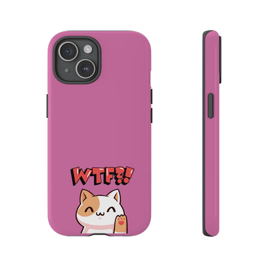 Cute WTF Cat Phone Case