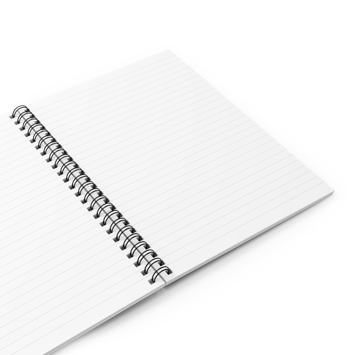 Floral Spiral Journal - Beautiful Ruled Notebook for Writing