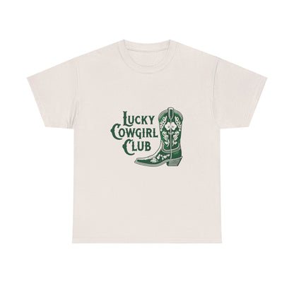 Lucky Cowgirl Club Tee, Western Themed T-Shirt