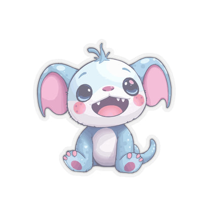 Cute Cartoon Elephant Kiss-Cut Stickers