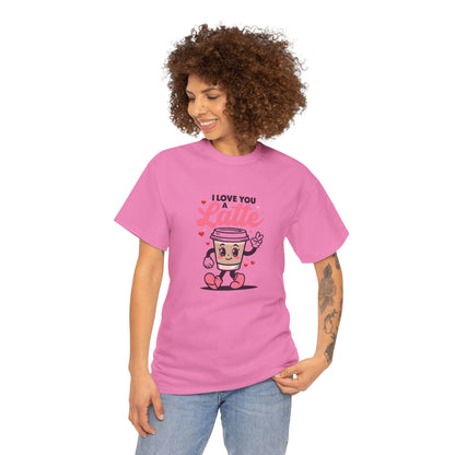 Cute Coffee Lover Tee, I Love You a Latte Shirt