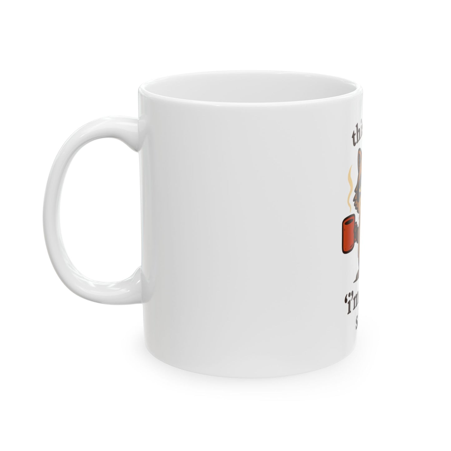 Funny Raccoon Ceramic Mug