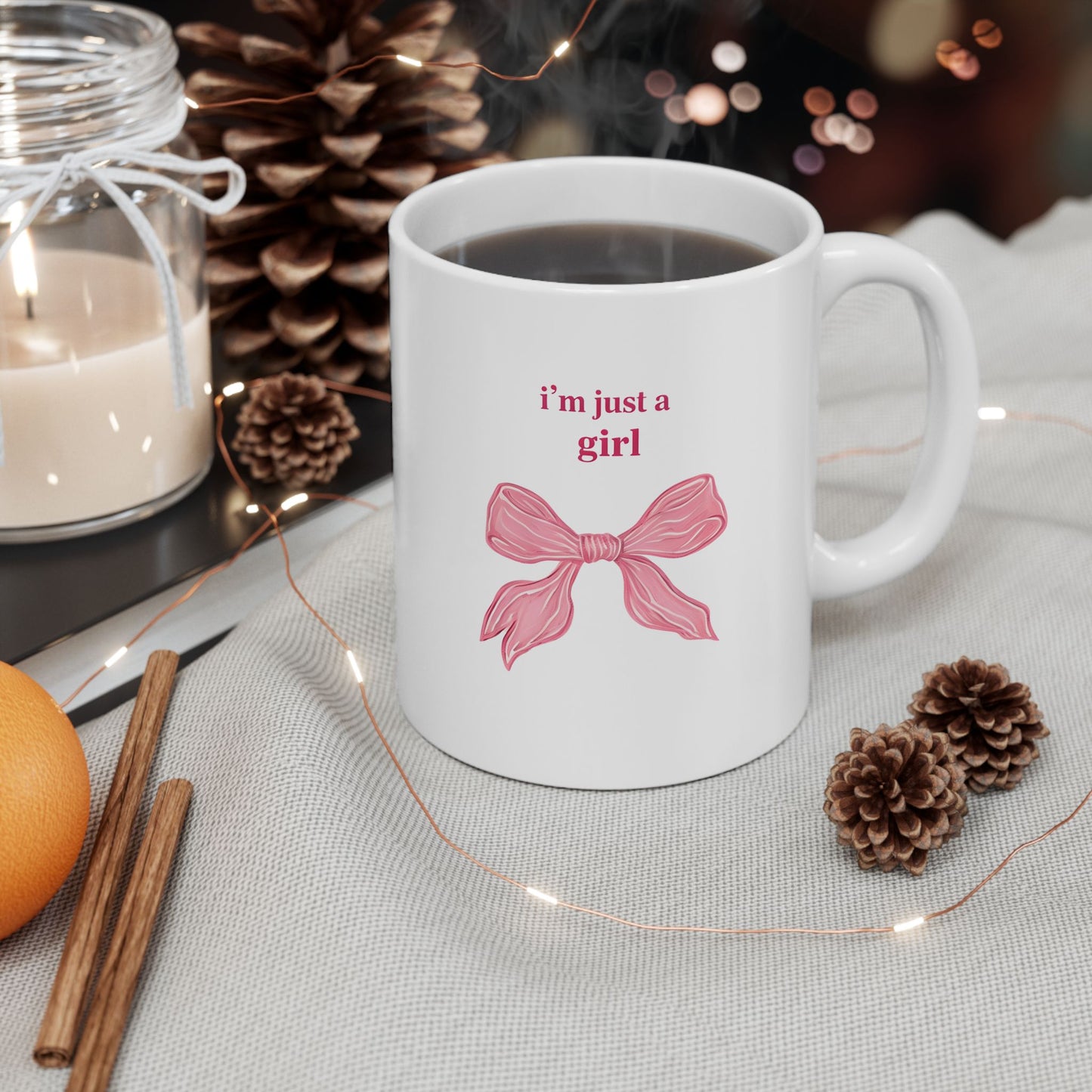 Charming Floral Ceramic Mug