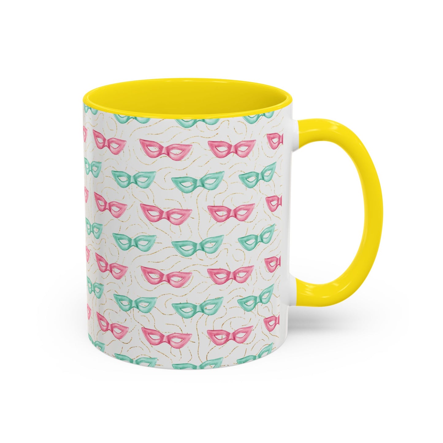 Colorful Glasses Accent Coffee Mug