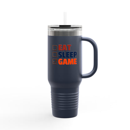 Insulated Travel Mug, 40oz - Eat Sleep Game