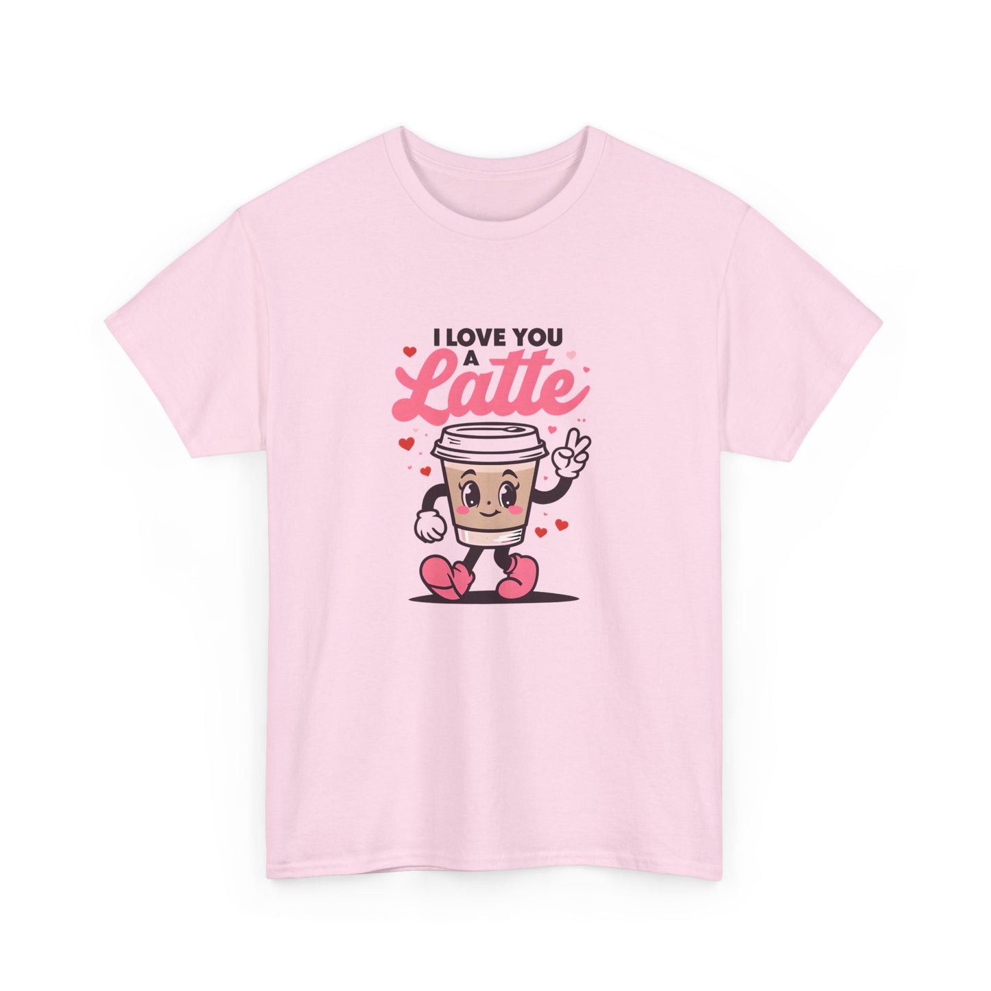 Cute Coffee Lover Tee, I Love You a Latte Shirt